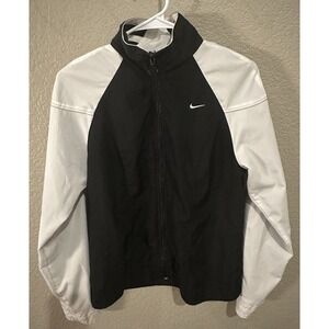 Nike Black/White Zip Up Track Jacket